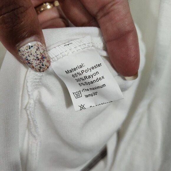 Todolor T-Shirt Shirt Men Size M Cream Brown Long Sleeve NEW - Picture 7 of 8